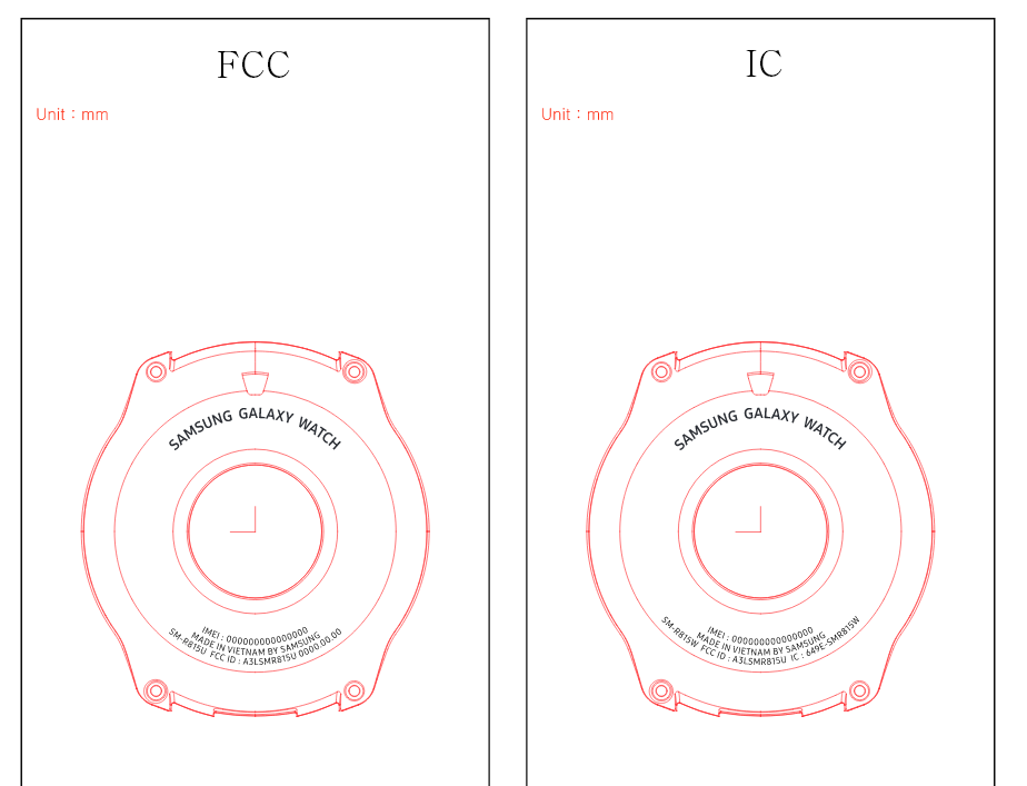 Immagine pubblicata in relazione al seguente contenuto: Samsung lancer il Galaxy Watch nello stesso evento dedicato al Galaxy Note9 | Nome immagine: news28472_Samsung-Galaxy-Watch-FCC_1.png