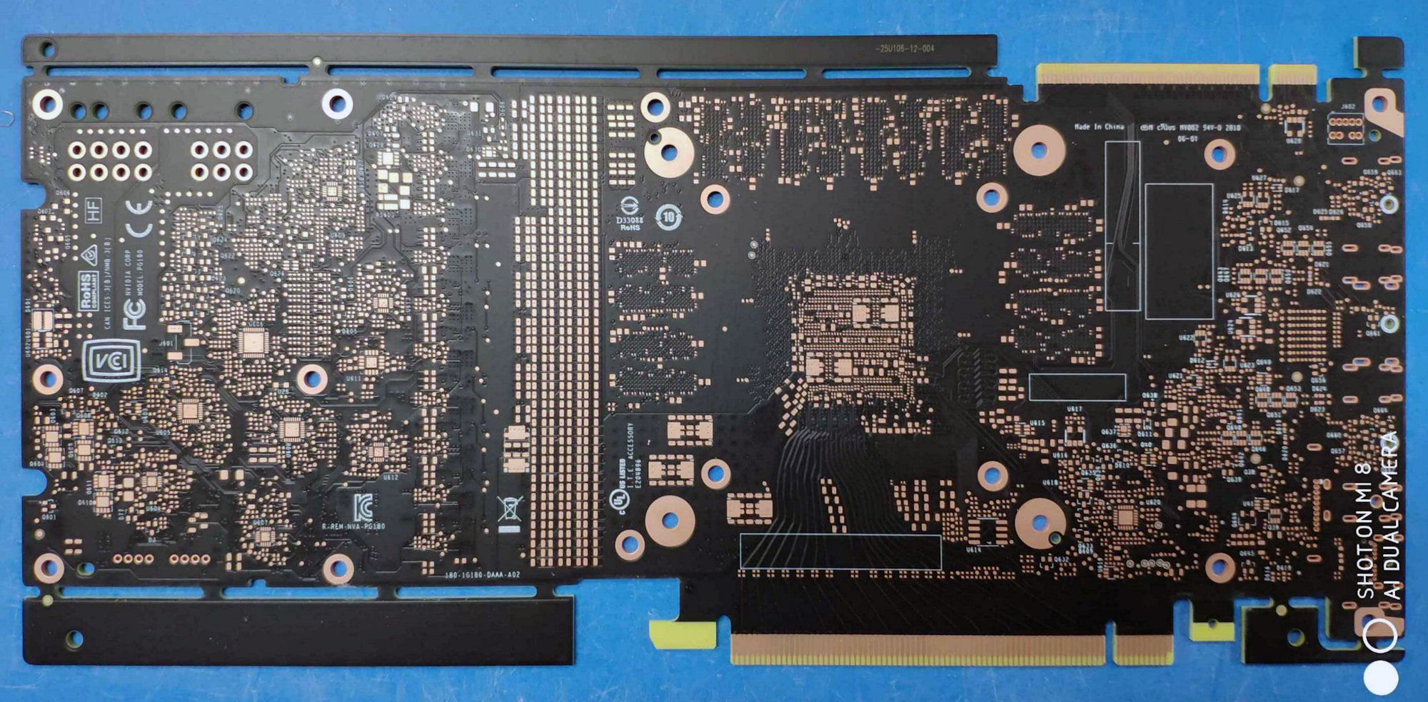 Immagine pubblicata in relazione al seguente contenuto: Sono on line le foto del PCB della video card GeForce GTX 2080 di NVIDIA? | Nome immagine: news28514_NVIDIA-PCB_2.jpg