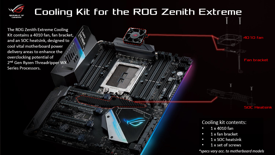 Media asset in full size related to 3dfxzone.it news item entitled as follows: ASUS regala un cooling kit per le CPU Ryzen Threadripper di seconda generazione | Image Name: news28518_ASUS-2nd.gen-Ryzen-Threadripper-Free-Cooling-Kit_2.jpg
