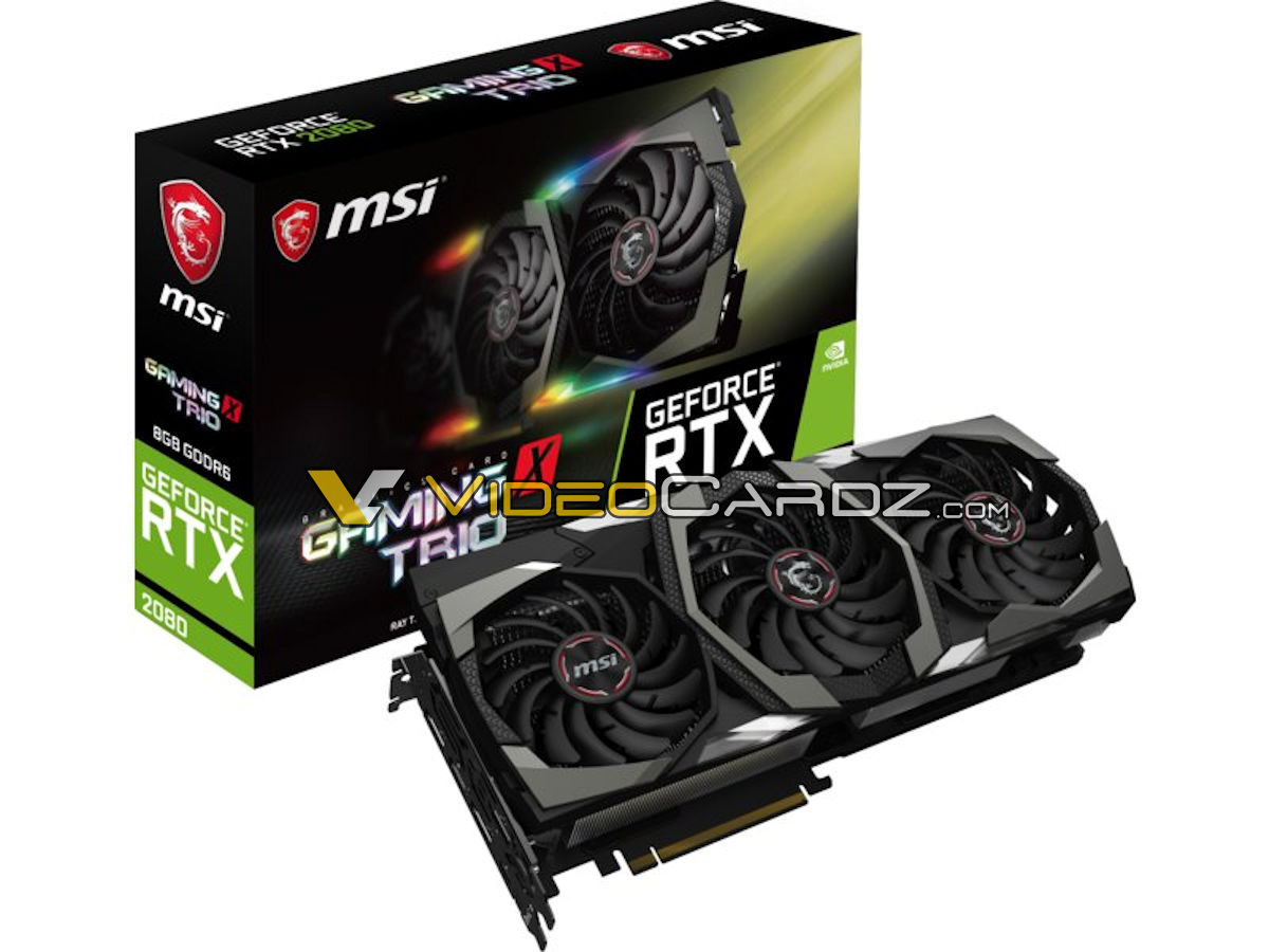 Media asset in full size related to 3dfxzone.it news item entitled as follows: MSI GeForce RTX 2080 Ti GAMING X TRIO e RTX 2080 GAMING X TRIO: le foto | Image Name: news28576_MSI-GeForce-RTX-2080-GAMING-X-TRIO_1.jpg