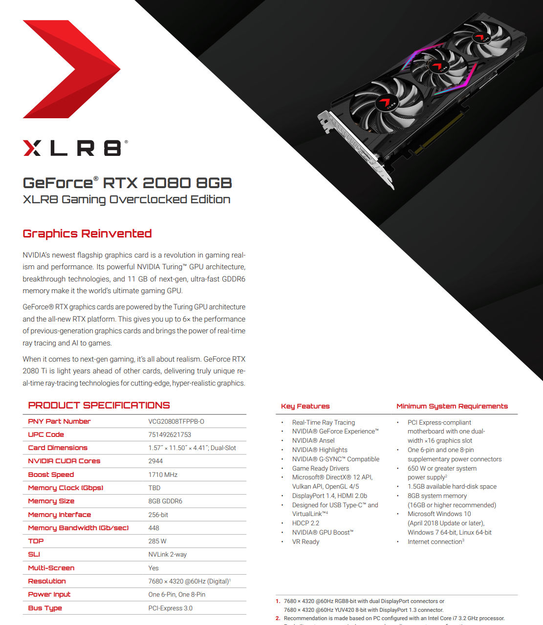 Immagine pubblicata in relazione al seguente contenuto: Foto e specifiche delle PNY GeForce RTX 2080 XLR8 Gaming Overclocked Edition | Nome immagine: news28590_PNY-GeForce-RTX-2080-TI-XLR8-Gaming-Overclocked-Edition_4.jpg