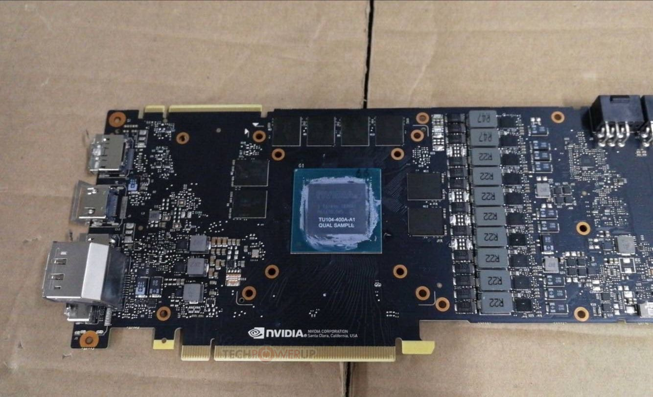 Immagine pubblicata in relazione al seguente contenuto: Foto della GPU NVIDIA Turing TU104 e del PCB della GeForce RTX 2080 | Nome immagine: news28601_Foto-GPU-Turing-NVIDIA-TU104-GeForce-RTX-2080_1.jpg