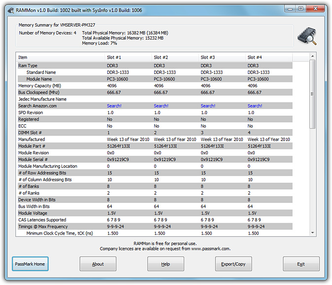 Immagine pubblicata in relazione al seguente contenuto: Free RAM Information Utilities: RAMMon 1.1 build 1001 - Windows 10 Ready | Nome immagine: news28604_RAMMon-Screenshot_2.png