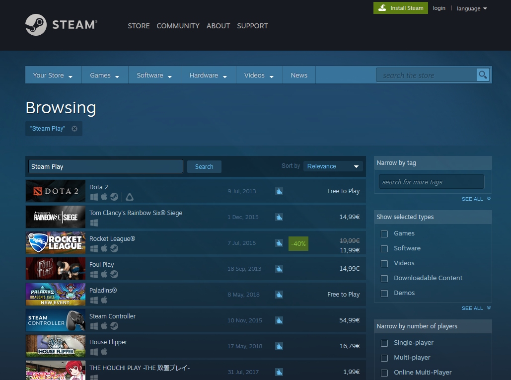 Immagine pubblicata in relazione al seguente contenuto: Valve: ora Steam Play consente di eseguire i game per Windows su Linux | Nome immagine: news28621_Valve-Steam-Linux-Proton_1.jpg