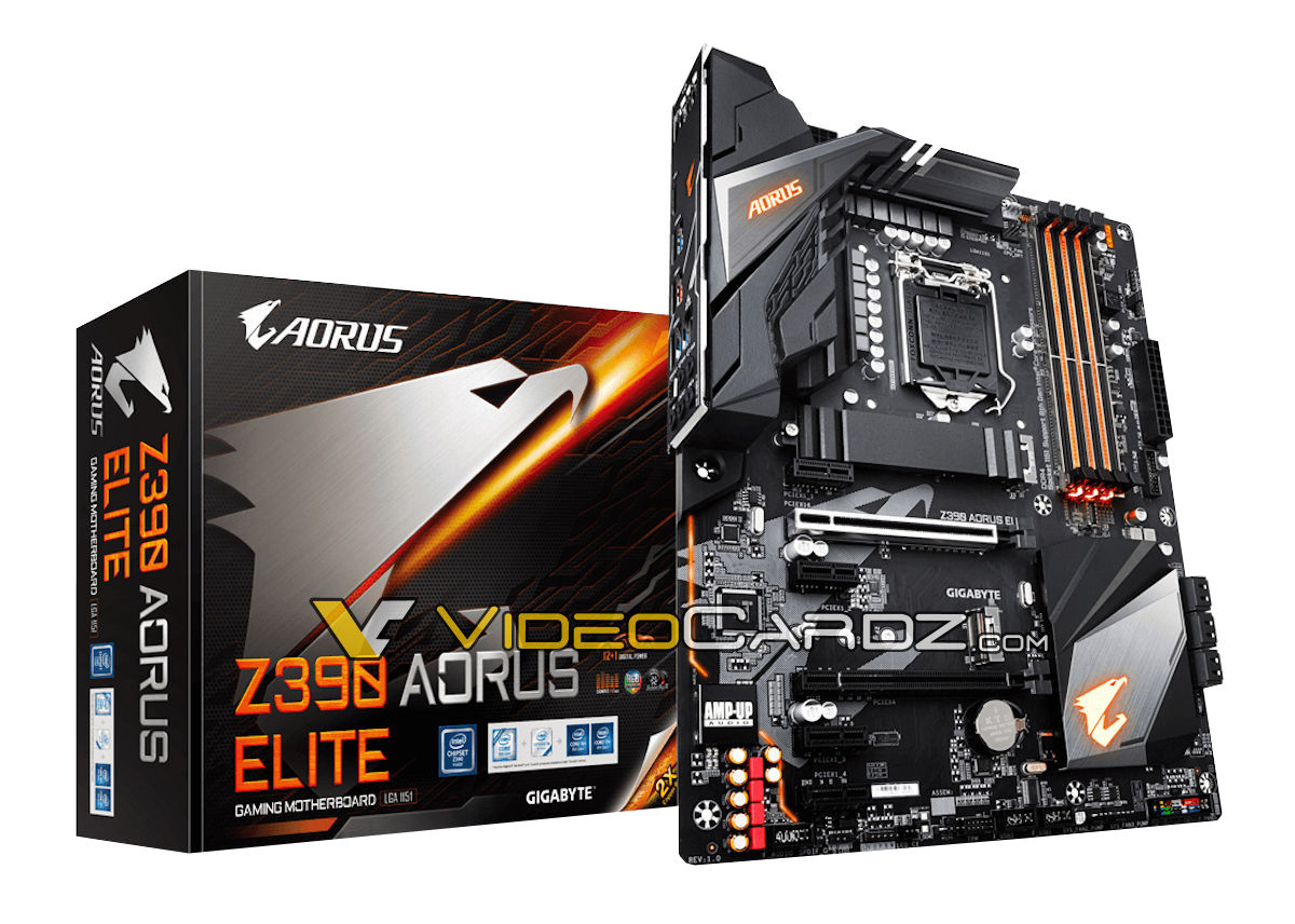 Immagine pubblicata in relazione al seguente contenuto: Foto della motherboard GIGABYTE Z390 AORUS ELITE per il Coffee Lake Refresh | Nome immagine: news28646_GIGABYTE-Z390-AORUS-ELITE_1.jpg