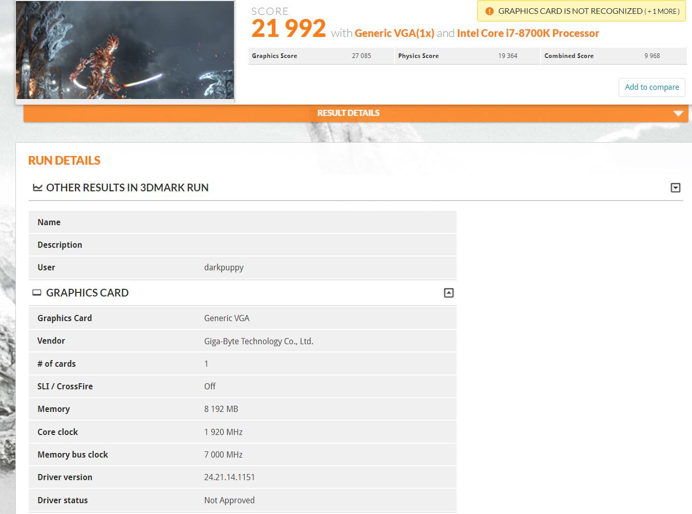 Immagine pubblicata in relazione al seguente contenuto: Un leak svela gli score della GeForce RTX 2080 con 3DMark Time Spy e Fire Strike | Nome immagine: news28720_NVIDIA-GeForce-RTX-2080-3DMark-Time-Spy-Fire-Strike_leak_3.jpg