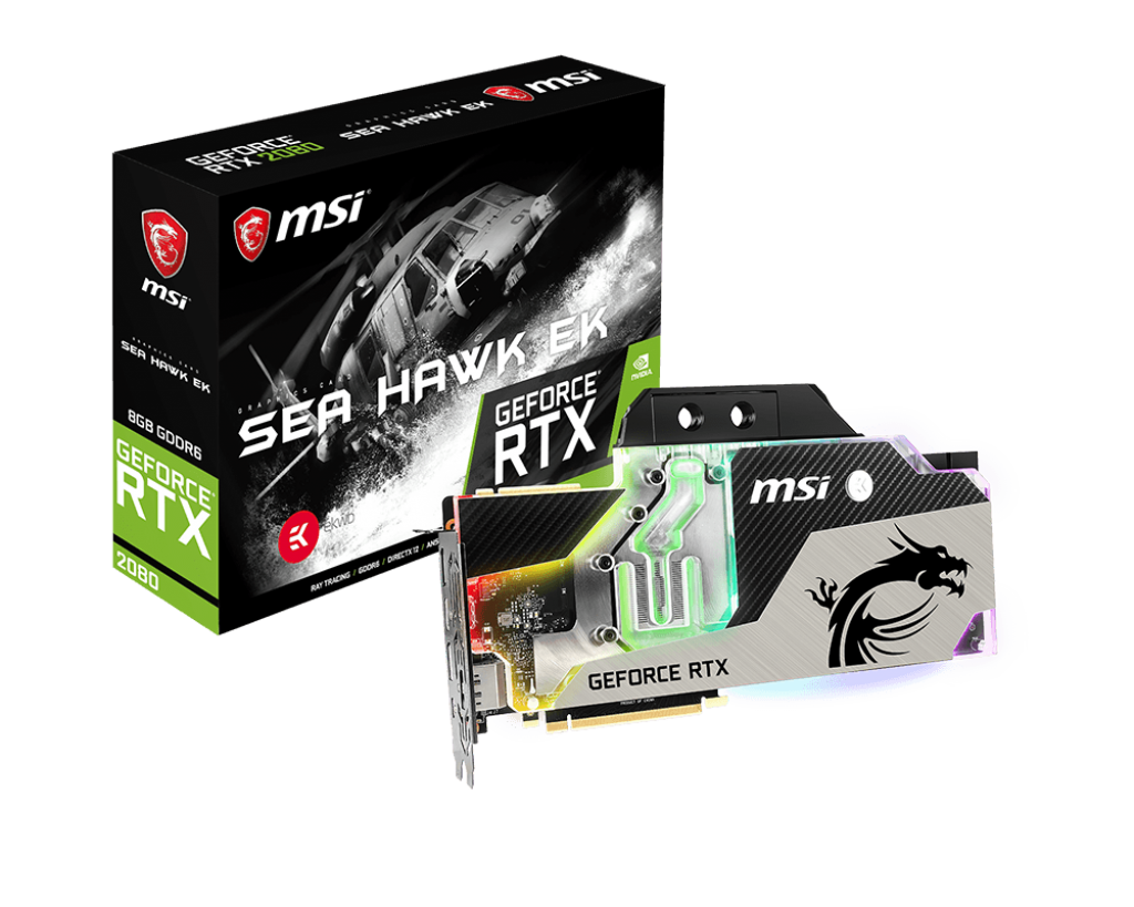 Media asset in full size related to 3dfxzone.it news item entitled as follows: MSI lancia le GeForce RTX 2080 Ti e RTX 2080 SEA HAWK EK X e SEA HAWK X | Image Name: news28771_MSI-GeForce-RTX-2080-SEA-HAWK-EK-X_1.png