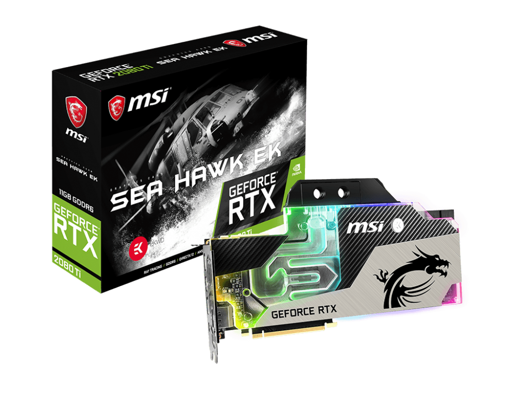 Media asset in full size related to 3dfxzone.it news item entitled as follows: MSI lancia le GeForce RTX 2080 Ti e RTX 2080 SEA HAWK EK X e SEA HAWK X | Image Name: news28771_MSI-GeForce-RTX-2080-Ti-SEA-HAWK-EK-X_1.png