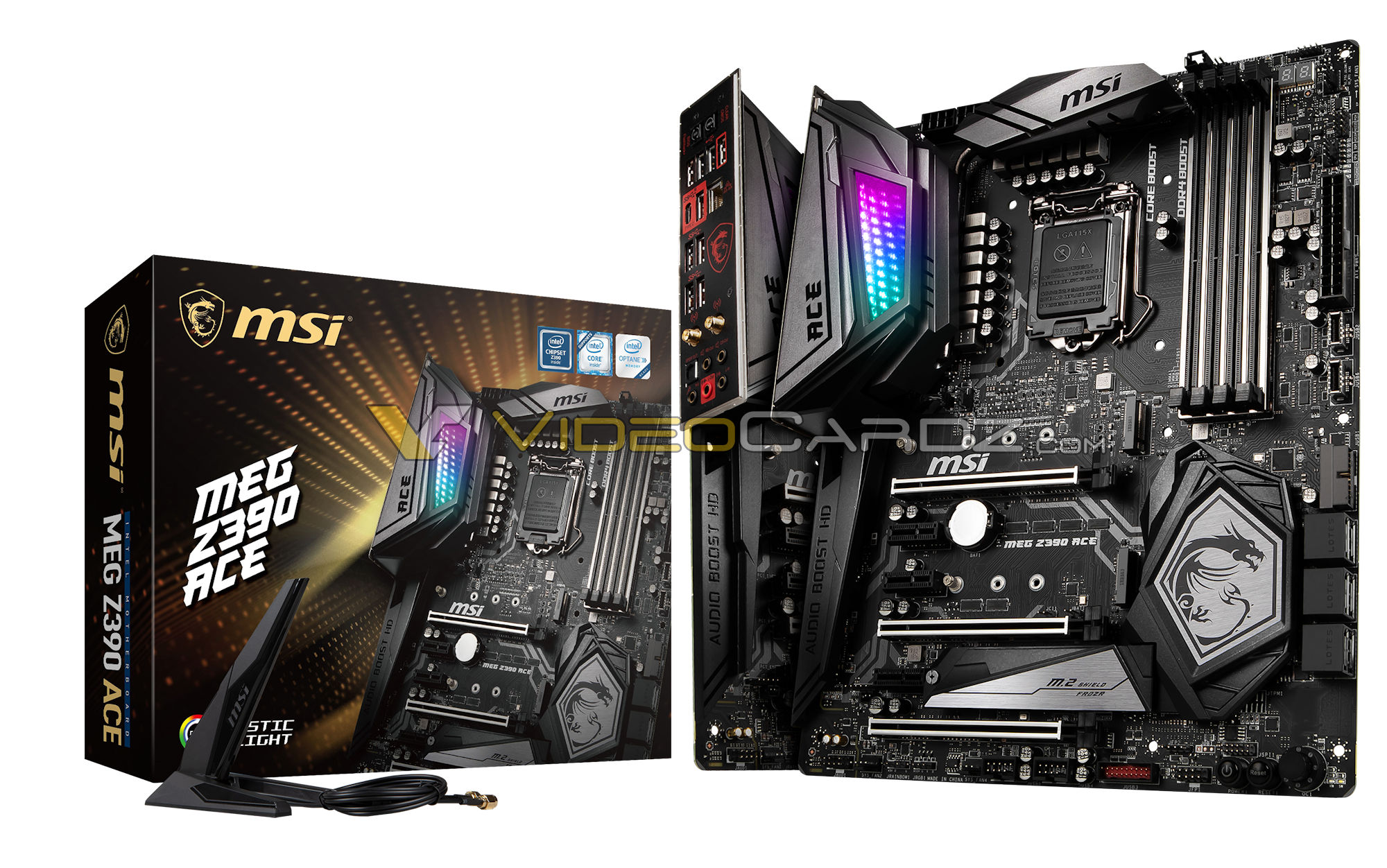 Media asset in full size related to 3dfxzone.it news item entitled as follows: Foto leaked delle motherboard MEG Z390 ACE e MEG Z390 GODLIKE di MSI | Image Name: news28781_MEG-Z390-ACE_1.jpg