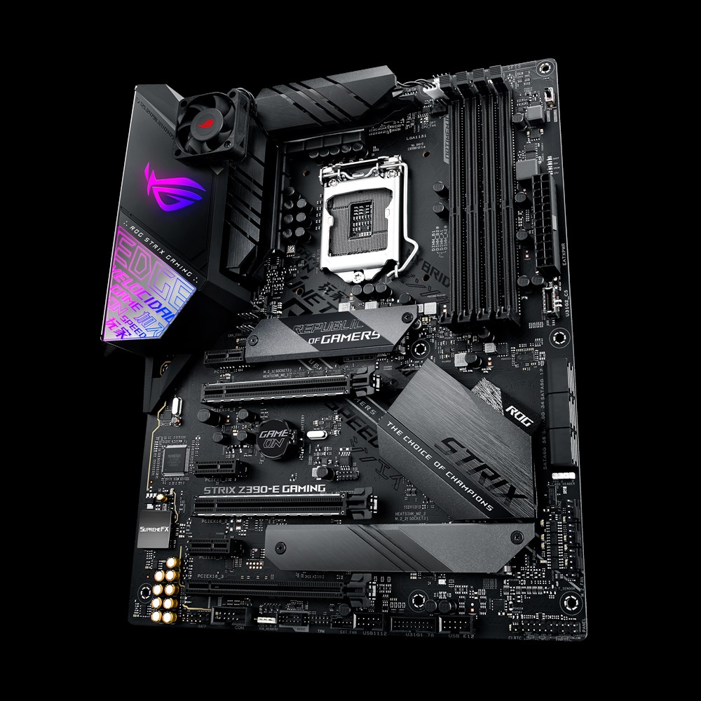 Risorsa grafica - foto, screenshot o immagine in genere - relativa ai contenuti pubblicati da amdzone.it | Nome immagine: news28888_ASUS-ROG-STRIX-Z390-E-GAMING_1.png