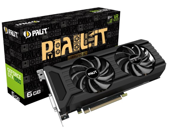 Immagine pubblicata in relazione al seguente contenuto: Palit introduce la video card GeForce GTX 1060 GamingPro OC+ con memoria GDDR5X | Nome immagine: news28904_Palit-GeForce-GTX-1060-GamingPro-OC-Plus_1.jpg