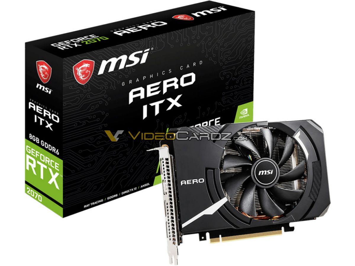 Media asset in full size related to 3dfxzone.it news item entitled as follows: Foto leaked della video card GeForce RTX 2070 AERO ITX di MSI | Image Name: news28959_MSI-GeForce-RTX-2070-AERO-ITX_1.jpg