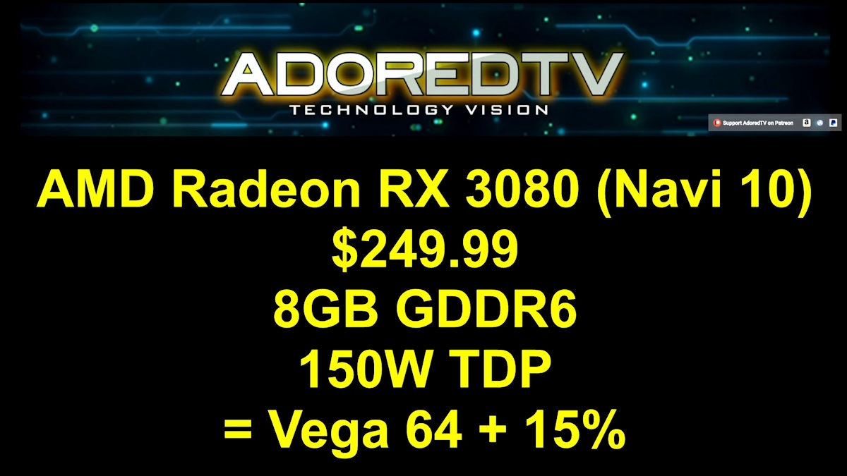 Immagine pubblicata in relazione al seguente contenuto: AMD potrebbe lanciare le video card Radeon RX 3000 basate su GPU Navi | Nome immagine: news29045_AMD-Radeon-RX-3000_1.jpg
