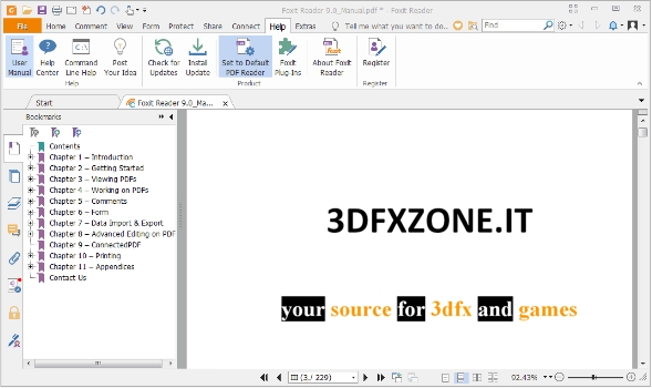 Media asset in full size related to 3dfxzone.it news item entitled as follows: Free PDF Viewers & Editors: Foxit Reader 9.4.0.16811 - Windows 10 Ready | Image Name: news29110_Foxit-Reader-Screenshot_1.jpg