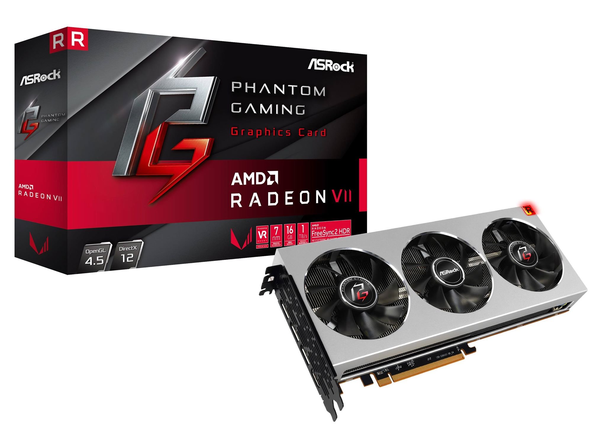 Media asset in full size related to 3dfxzone.it news item entitled as follows: Foto ufficiale della video card Radeon VII Phantom Gaming di ASRock | Image Name: news29187_ASRock-Radeon-VII-Phantom-Gaming_1.jpg