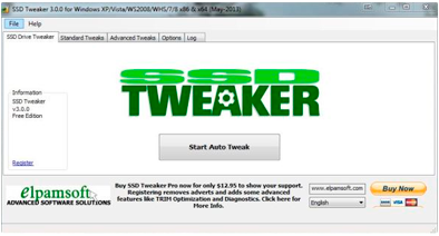 Immagine pubblicata in relazione al seguente contenuto: Solid State Drive Tweaking & Tuning Utilities: SSD Tweaker 4.0.0 | Nome immagine: news29189_SSD-Tweaker_1.png