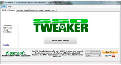 Media asset in full size related to 3dfxzone.it news item entitled as follows: Solid State Drive Tweaking & Tuning Utilities: SSD Tweaker 4.0.0 | Image Name: news29189_SSD-Tweaker_1.png