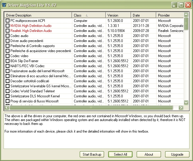 Media asset in full size related to 3dfxzone.it news item entitled as follows: Hardware Setup Utilities: Driver Magician Lite 4.82 - Windows 10 Ready | Image Name: news29211_Driver-Magician-Lite_Screenshot_1.jpg