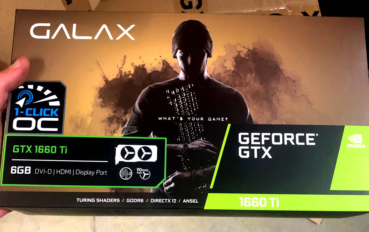 Media asset in full size related to 3dfxzone.it news item entitled as follows: Foto leaked del bundle della video card GeForce GTX 1660 Ti di GALAX | Image Name: news29238_GALAX-GeForce-GTX-1660-Ti_1.jpg