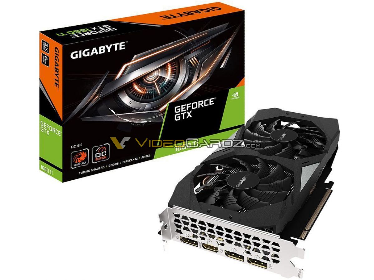 Immagine pubblicata in relazione al seguente contenuto: Foto della video card factory-overclocked GeForce GTX 1660 Ti OC di GIGABYTE | Nome immagine: news29263_GIGABYTE-GeForce-GTX-1660-Ti-OC_3.jpg