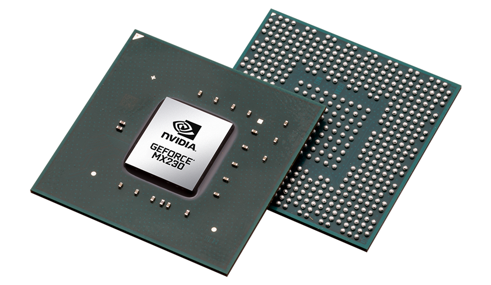 Immagine pubblicata in relazione al seguente contenuto: NVIDIA introduce le GPU per notebook GeForce MX250 e GeForce MX230 | Nome immagine: news29289_Intel-GeForce-MX230_1.png
