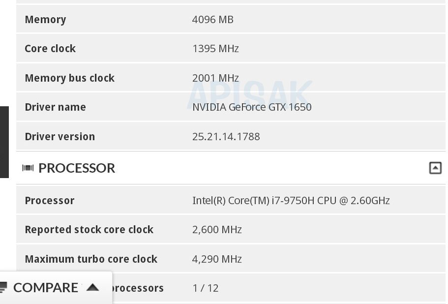 Immagine pubblicata in relazione al seguente contenuto: Svelate da 3DMark alcune specifiche della GPU GeForce GTX 1650 di NVIDIA | Nome immagine: news29317_GeForce-GTX-1650-3DMark_1.jpg