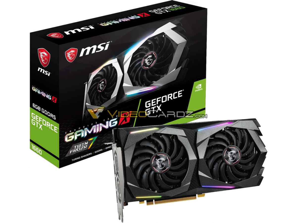 Media asset in full size related to 3dfxzone.it news item entitled as follows: Foto leaked delle card MSI GeForce GTX 1660 Gaming, ARMOR e VENTUS | Image Name: news29342_MSI-GeForce-GTX-1660_1.jpg