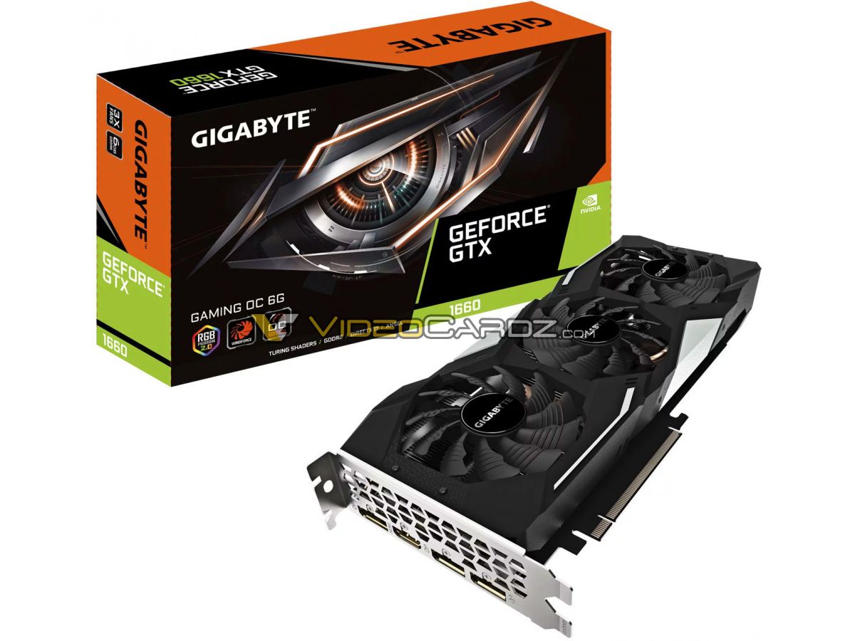 Media asset in full size related to 3dfxzone.it news item entitled as follows: Foto leaked delle GeForce GTX 1660 XC di EVGA e OC Edition di GIGABYTE | Image Name: news29354_NVIDIA-GeForce-GTX-1660_4.jpg