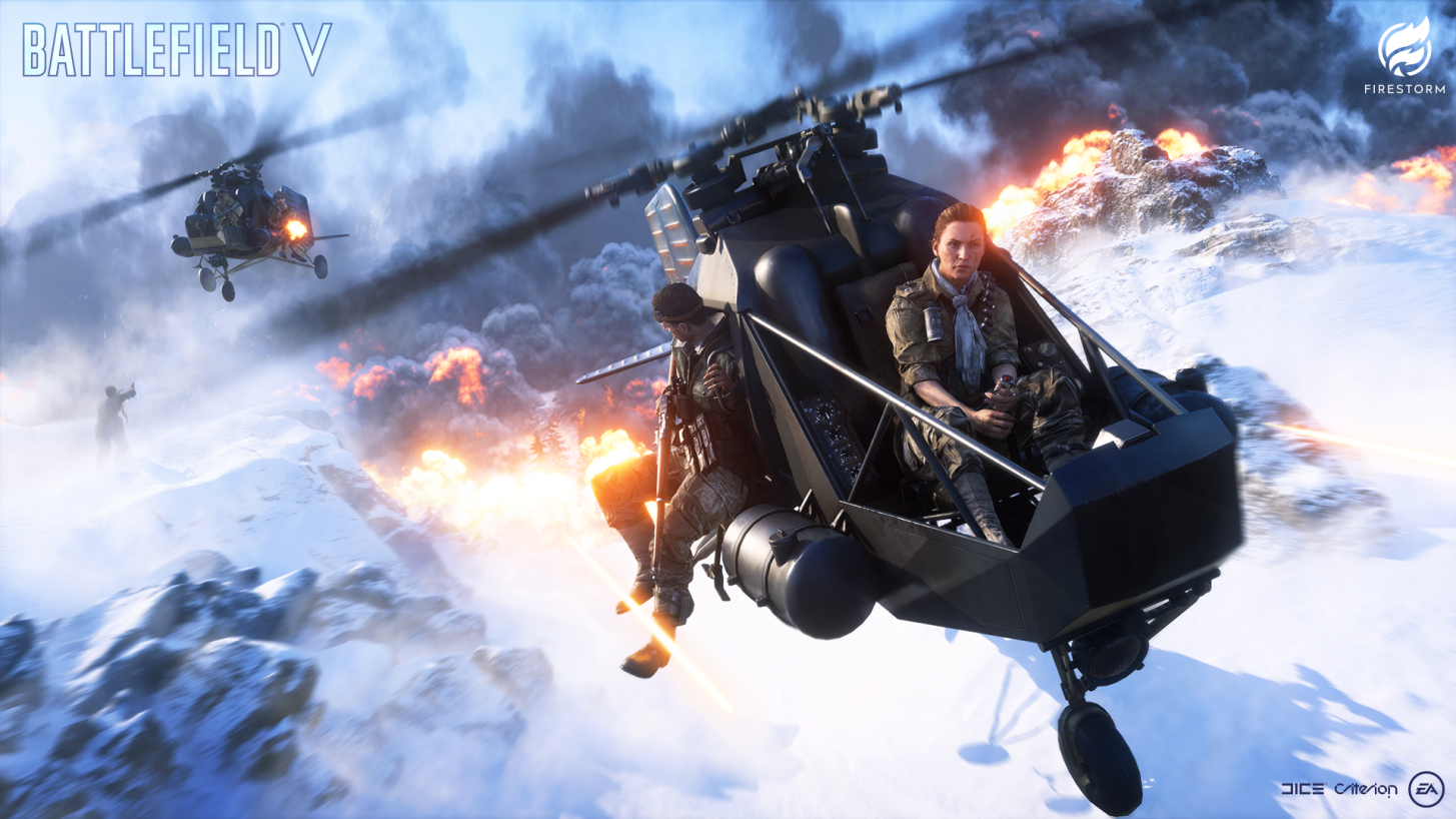 Immagine pubblicata in relazione al seguente contenuto: Guarda il gameplay di Battlefield V: Firestorm su NVIDIA GeForce RTX | Nome immagine: news29400_Battlefield-V-Firestorm_3.png