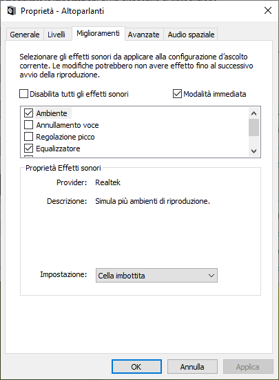 Media asset in full size related to 3dfxzone.it news item entitled as follows: Realtek HD Audio Drivers & Control Panel 6.0.1.8335 - Windows 10 x64 Ready | Image Name: news29449_Realtek_HD_Audio_Control_Panel_Windows_10_1.png