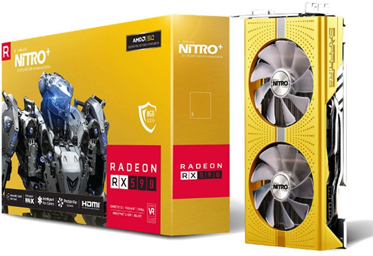 Media asset in full size related to 3dfxzone.it news item entitled as follows: Sapphire partecipa alla festa di AMD con la card aurea Radeon RX 590 Nitro+ | Image Name: news29480_Sapphire-Radeon-RX-590-Nitro-Plus_1.jpg