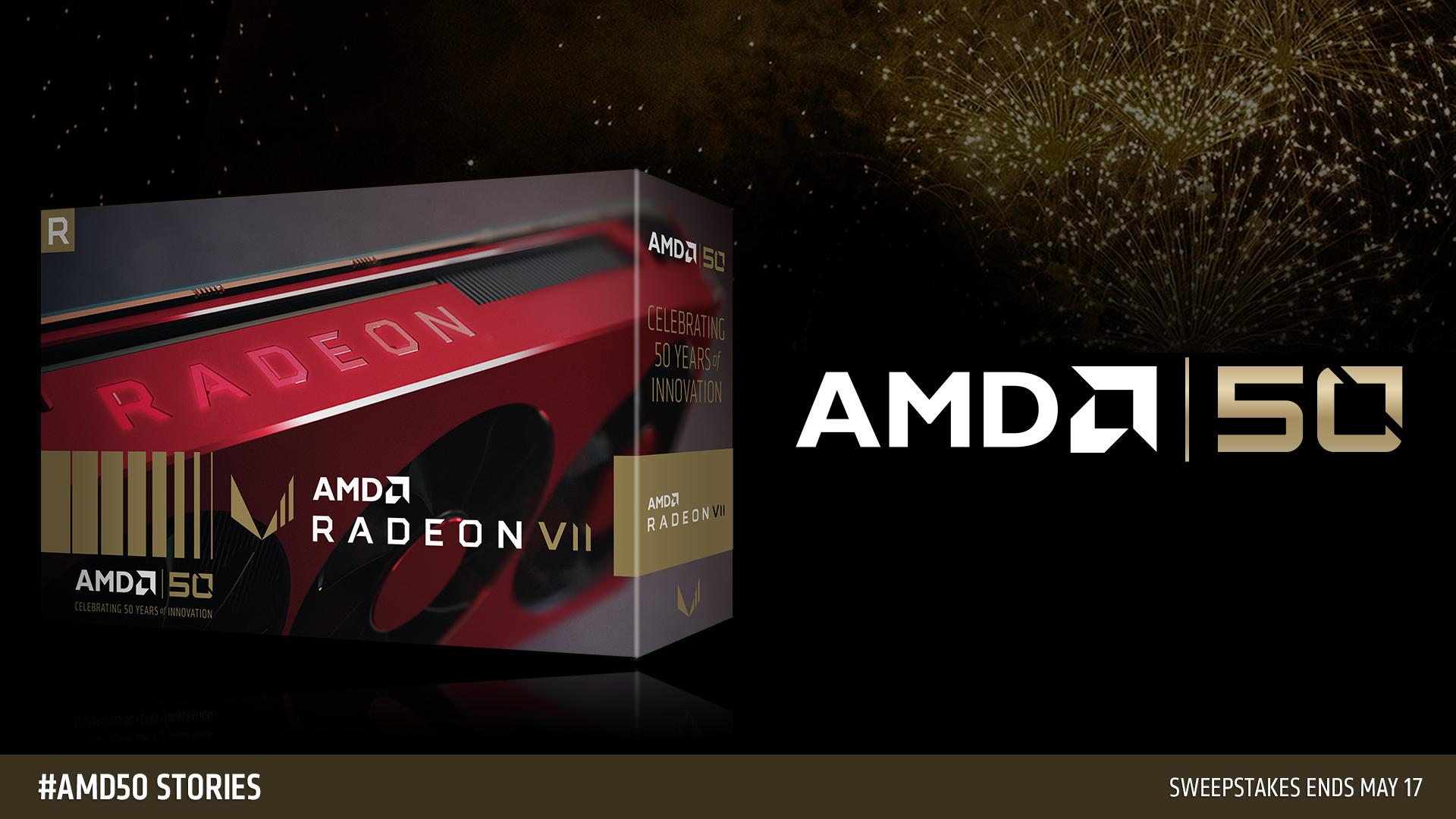 Media asset in full size related to 3dfxzone.it news item entitled as follows: AMD lancia ufficialmente Ryzen 7 2700X Gold Edition e Radeon VII  Gold Edition | Image Name: news29532_AMD-50th-anniversary-launch-gold-edition_2.jpg
