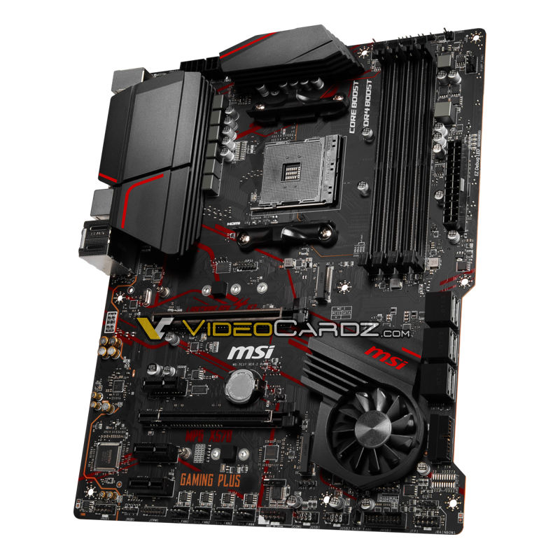 Immagine pubblicata in relazione al seguente contenuto: Foto delle motherboard MSI X570 Gaming Plus e Pro Carbon per Ryzen 3000 | Nome immagine: news29597_MSI-X570-Gaming-Plus_1.jpg