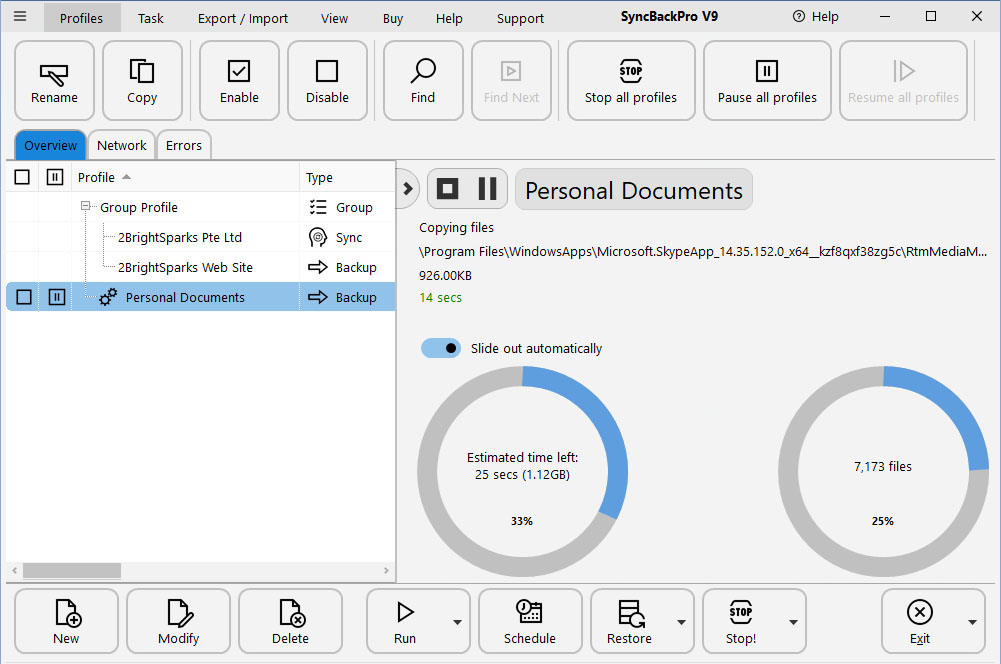 Media asset in full size related to 3dfxzone.it news item entitled as follows: SyncBackFree 9.0.0.43 consente il backup e la sincronizzazione di dati e file | Image Name: news29645_SyncBackFree-Screenshot_1.jpg