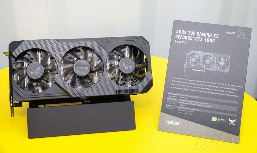 Immagine pubblicata in relazione al seguente contenuto: ASUS presenta la video card non reference TUF Gaming X3 GeForce GTX 1660 | Nome immagine: news29646_asus-tuf-gaming-x3-geforce-gtx-1660_1.jpg