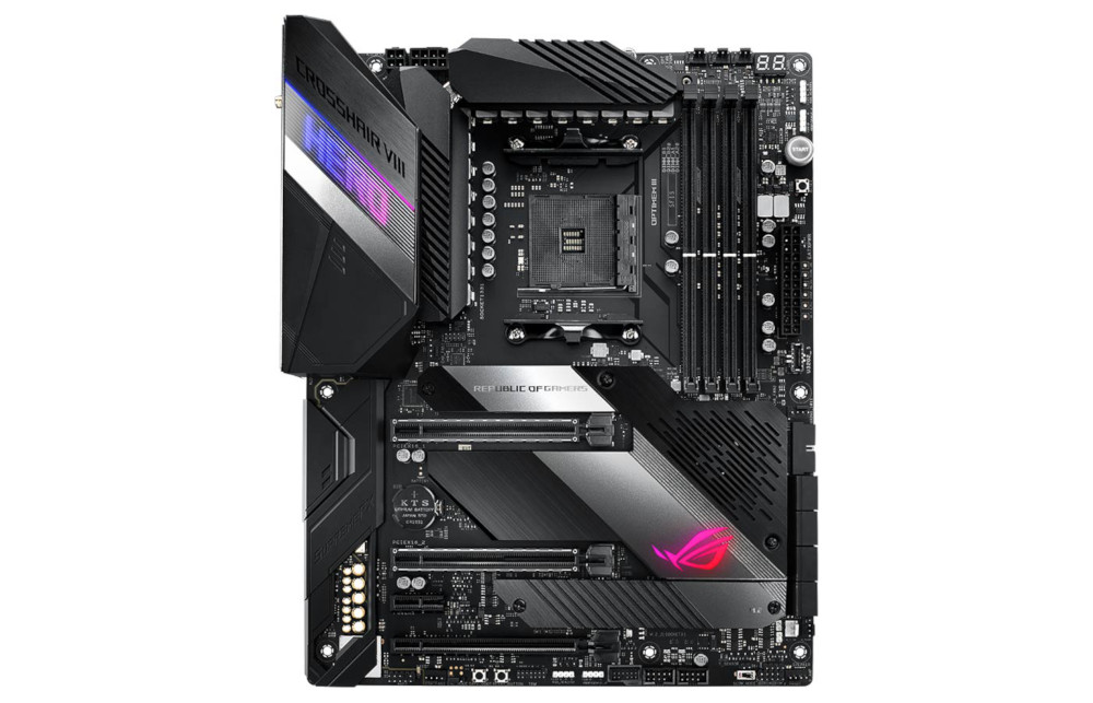 Immagine pubblicata in relazione al seguente contenuto: AMD ufficializza che le motherboard  X470 e X370 non supportano PCIe 4.0 | Nome immagine: news29650_ASUS-ROG-Crosshair-VIII-Hero-Wi-Fi_1.jpg