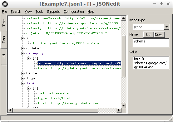 Immagine pubblicata in relazione al seguente contenuto: JSONedit 0.9.32.2  un editor free per visualizzazione e modifica dei file JSON | Nome immagine: news29670_JSONedit-Screenshot_2.png