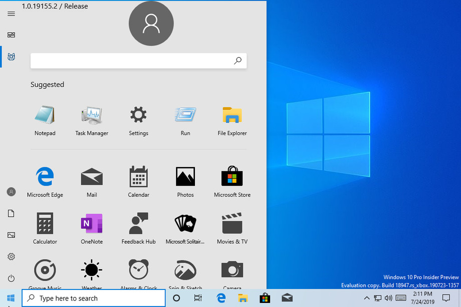 Immagine pubblicata in relazione al seguente contenuto: Microsoft rivela per errore il nuovo menu del pulsante Start di Windows 10 | Nome immagine: news29818_Windows-10-Menu-Start_1.png