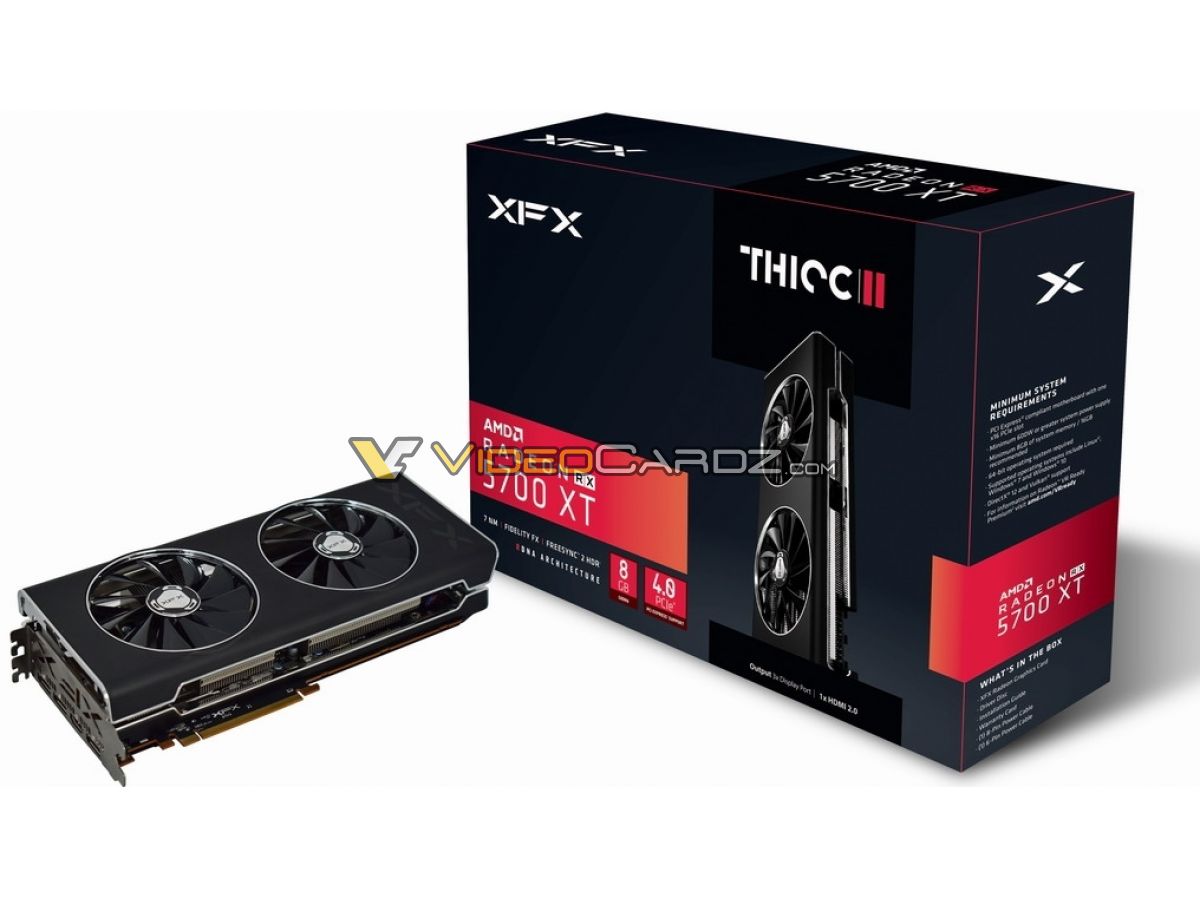 Immagine pubblicata in relazione al seguente contenuto: Foto leaked della video card non reference XFX Radeon RX 5700 XT THICC2 | Nome immagine: news29847_XFX-Radeon-RX-5700-XT-THICC2_3.jpg