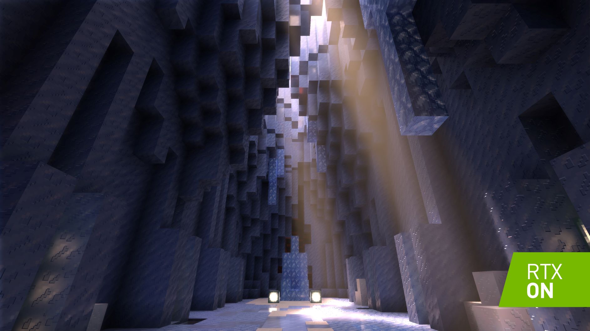 Media asset in full size related to 3dfxzone.it news item entitled as follows: NVIDIA annuncia il supporto della tecnologia RTX da parte di Minecraft | Image Name: news29899_NVIDIA-Microsoft-Minecraft-ray-tracing-real-time_3.jpg