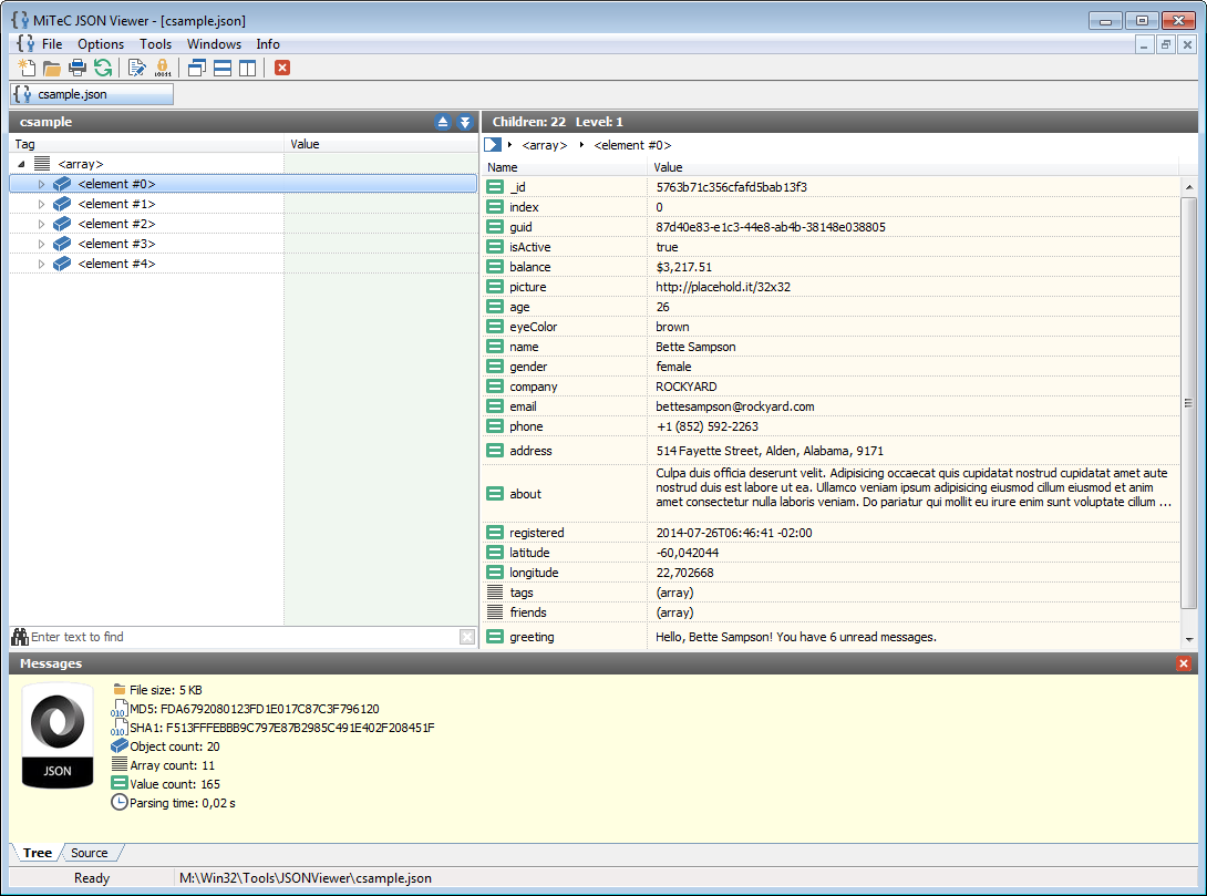 Media asset in full size related to 3dfxzone.it news item entitled as follows: JSON Viewer 1.4.0  un editor free per visualizzazione e modifica dei file JSON | Image Name: news29906_JSON-Viewer_1.png