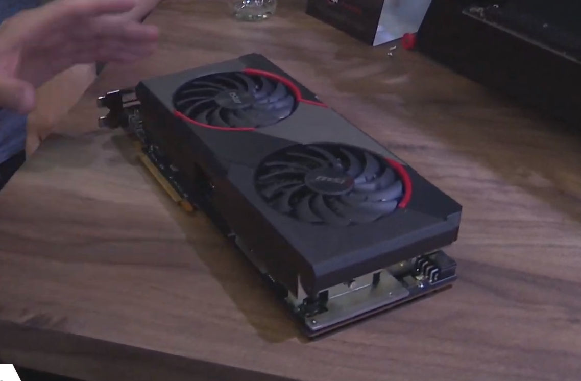 Media asset in full size related to 3dfxzone.it news item entitled as follows: MSI mostra la video card non reference Radeon RX 5700 XT GAMING | Image Name: news29908_MSI-Radeon-RX-5700-XT-GAMING_1.jpg