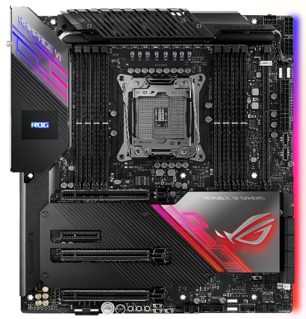 Immagine pubblicata in relazione al seguente contenuto: ASUS presenta la gaming motherboard ROG Rampge VI Extreme Encore | Nome immagine: news29919_ASUS-ROG-Rampge-VI-Extreme-Encore_1.jpg