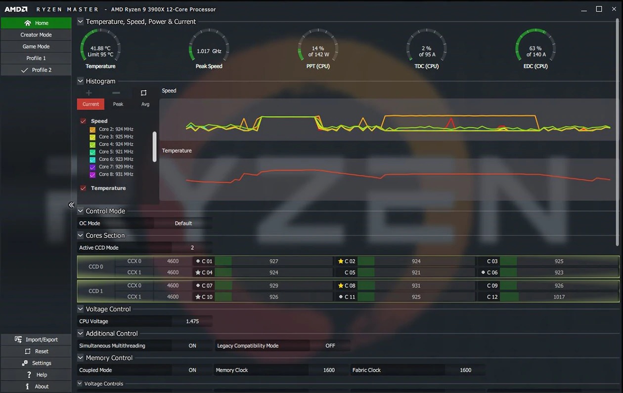 Media asset in full size related to 3dfxzone.it news item entitled as follows: Tuning & Overclocking & Monitoring Utilities: AMD Ryzen Master 2.0.1.1233 | Image Name: news29936_AMD-Ryzen-Master_3.jpg