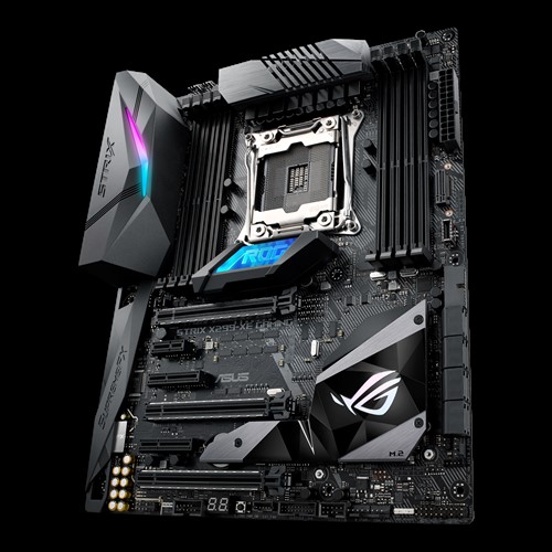 Media asset in full size related to 3dfxzone.it news item entitled as follows: Le specifiche e i prezzi dei processori Intel Core X di decima generazione | Image Name: news30053_ASUS-ROG-STRIX-X299-XE-GAMING_1.png