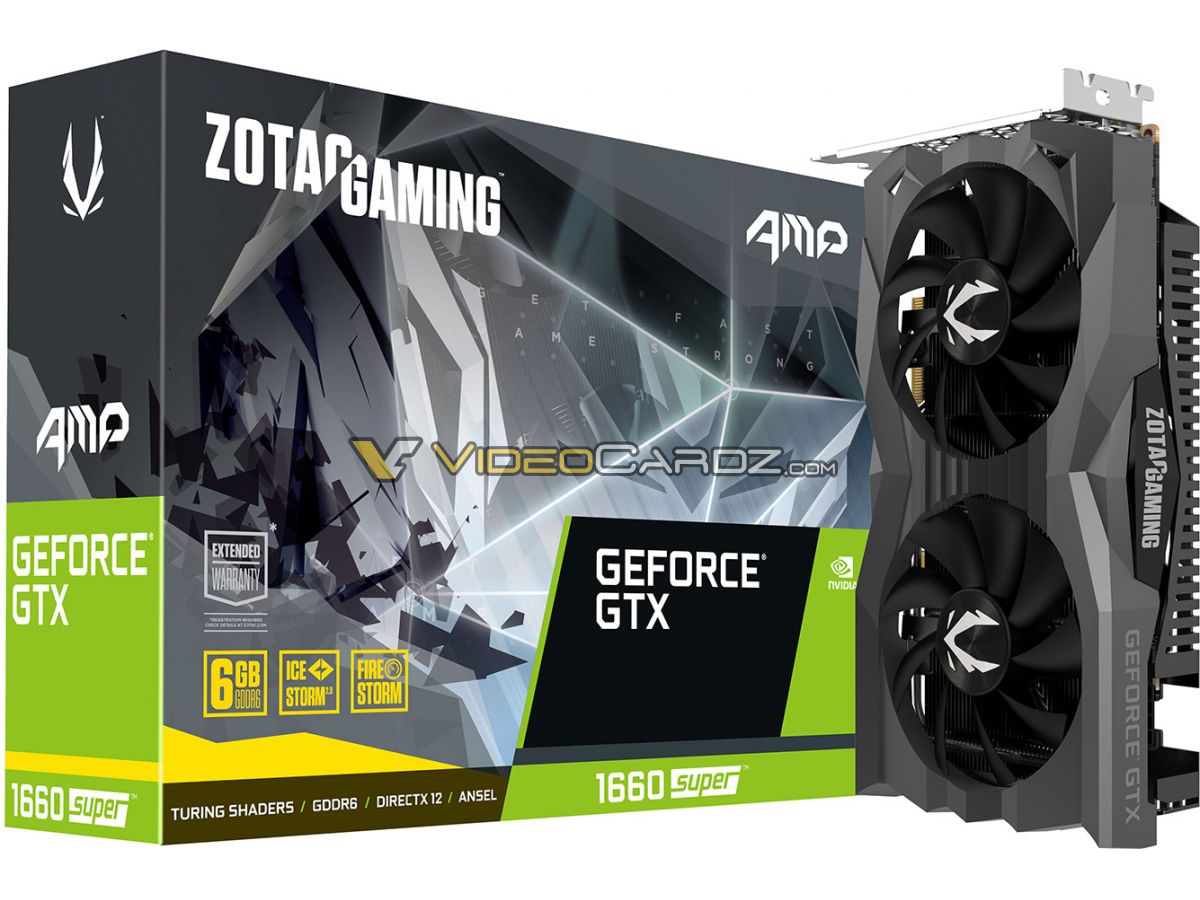Media asset in full size related to 3dfxzone.it news item entitled as follows: Prime immagini delle video card NVIDIA GeForce GTX 1660 SUPER Gaming di ZOTAC | Image Name: news30074_Zotac-GeForce-GTX-1660-SUPER_1.jpg