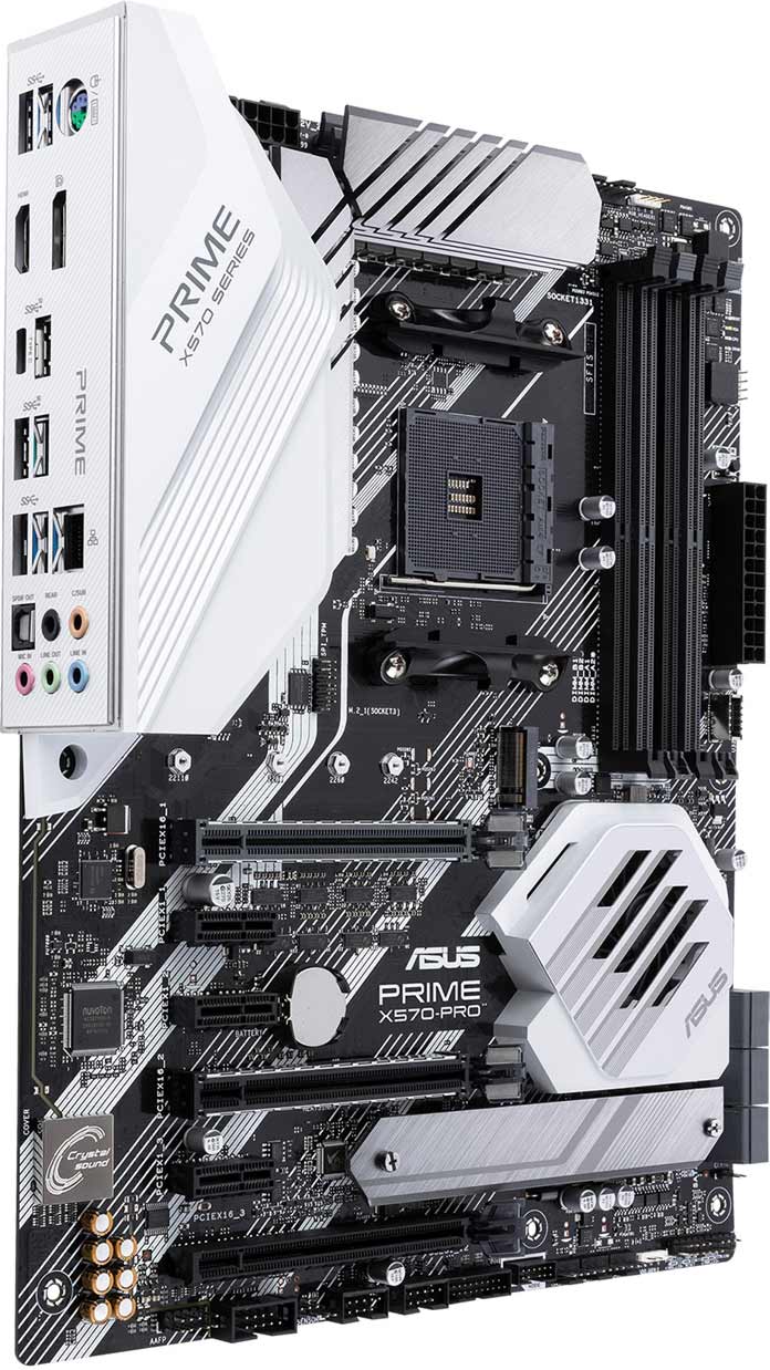 Immagine pubblicata in relazione al seguente contenuto: AMD non esclude il supporto di PCI Express 4.0 da parte del chipset B550 | Nome immagine: news30079_ASUS-Prime-X570-Pro_1.jpg