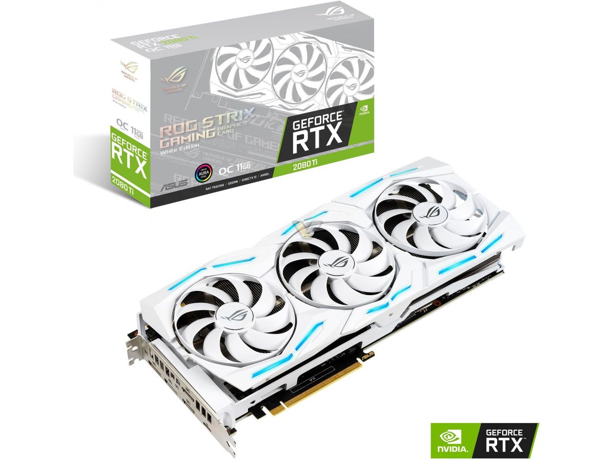 Media asset in full size related to 3dfxzone.it news item entitled as follows: ASUS prepara il lancio della GeForce RTX 2080 Ti ROG STRIX White Edition | Image Name: news30219_ASUS-GeForce-RTX-2080-Ti-ROG-STRIX-White-Edition_4.jpg