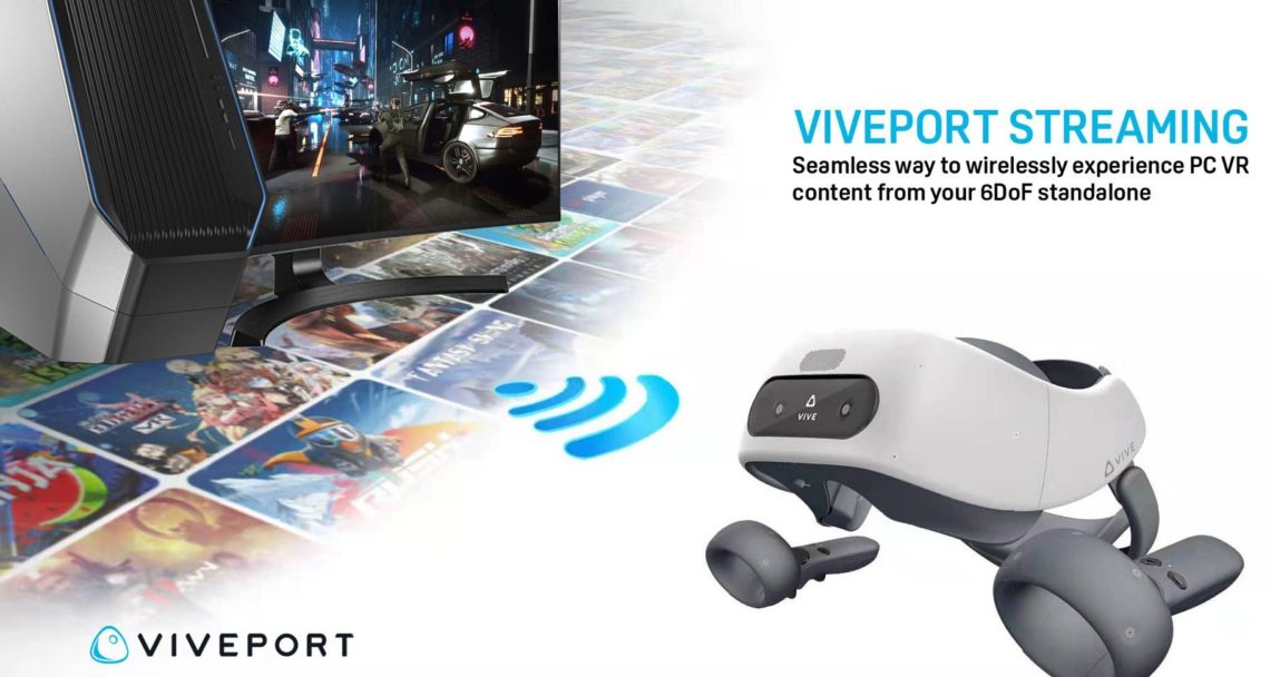 Immagine pubblicata in relazione al seguente contenuto: HTC riduce i prezzi degli headset VR e introduce VIVEPORT Wireless VR Streaming | Nome immagine: news30246_VIVEPORT-Wireless-VR-Streaming_1.jpg