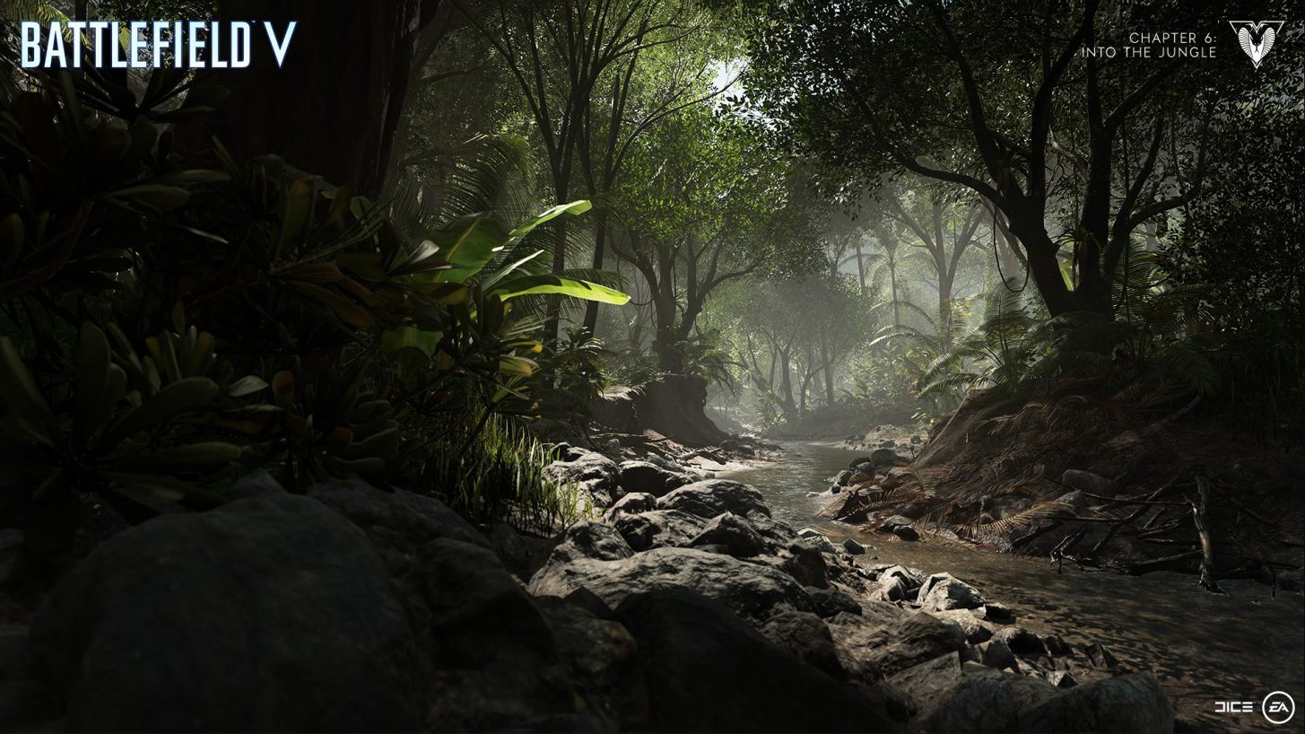 Media asset in full size related to 3dfxzone.it news item entitled as follows: Battlefield V, EA e DICE pubblicano il trailer di Chapter 6: Into the Jungle | Image Name: news30407_Battlefield-V-Chapter-6-Into-the-Jungle_1.jpg